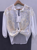 Blusa ricamata Haveone